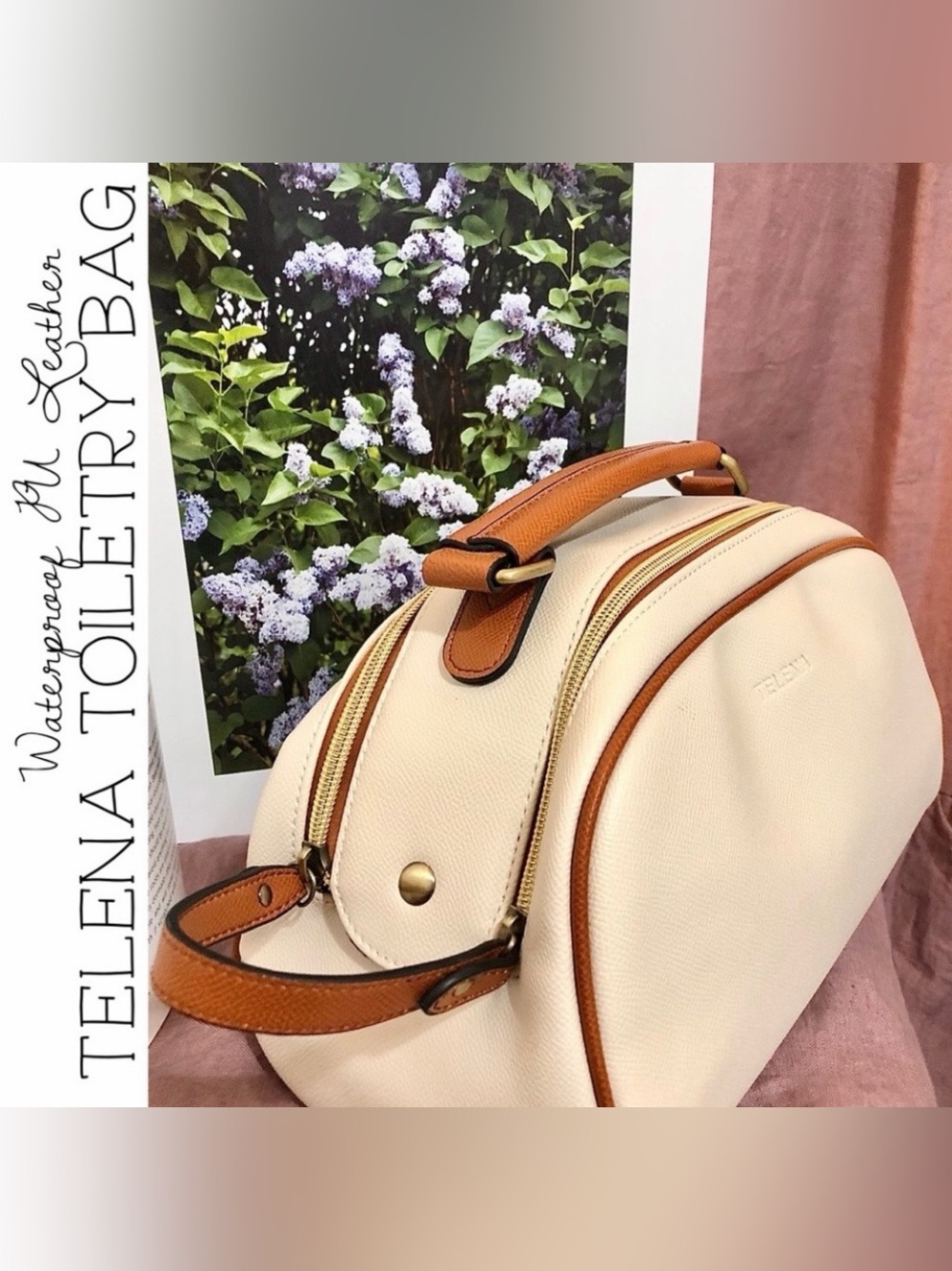 Waterproof PU Leather Telena Toiletry Travel Case